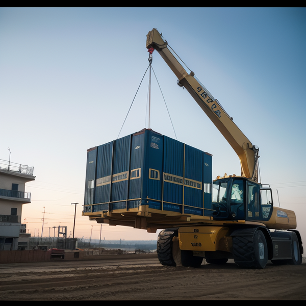 鄭州水產(chǎn)批發(fā)市場(chǎng)大型貨柜吊裝卸車